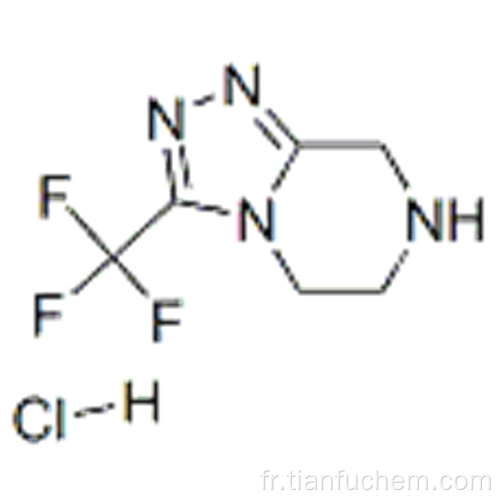 Chlorhydrate de 3- (trifluorométhyl) -5,6,7,8-tétrahydro- [1,2,4] triazolo [4,3-a] pyrazine CAS 762240-92-6